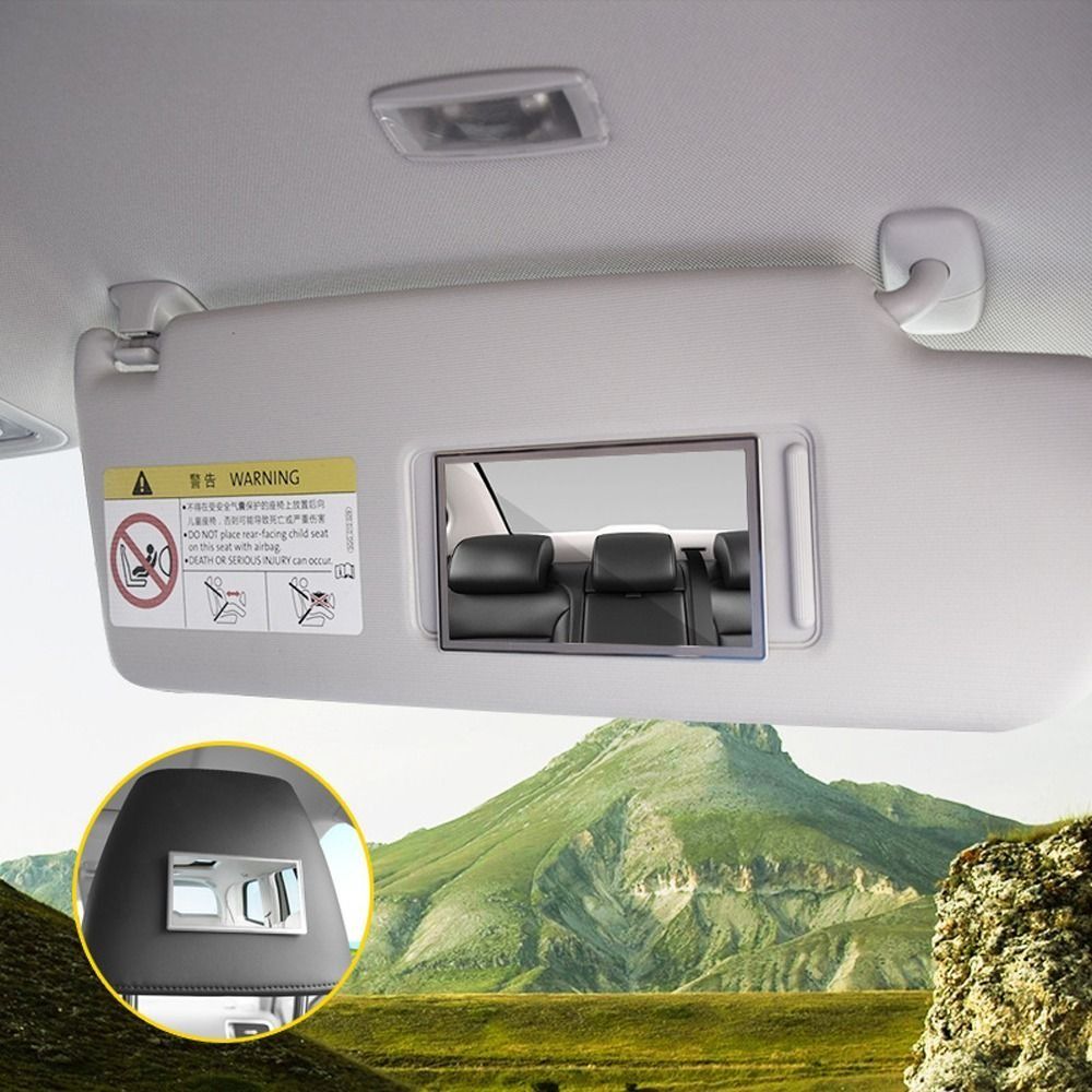 HD Mirror Car Makeup Mirror High Clarity Universal Car Mirror  Cosmetic Use