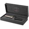 PARKER Sonnet Premium Металл Черный GT Перьевая Ручка Fine 18K Золото Подарочная Коробка Официальная 2119784 И Перо, Перо, Перо, В Комплекте, Импорт,