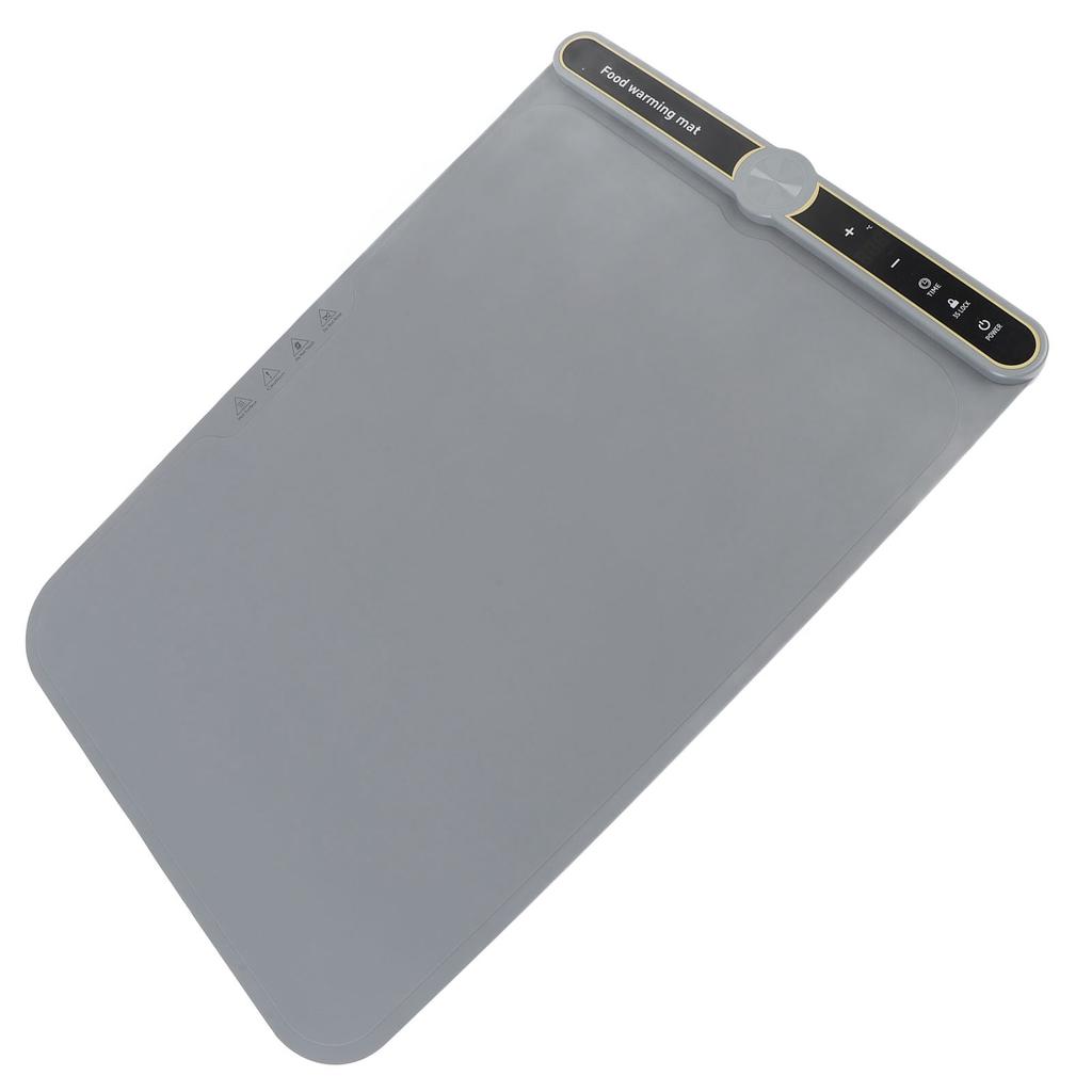 Warming Mat for Food 330W Full Surface Heat In 8s 9 Temperature Settings 6 Hours Time Child Lock Sil