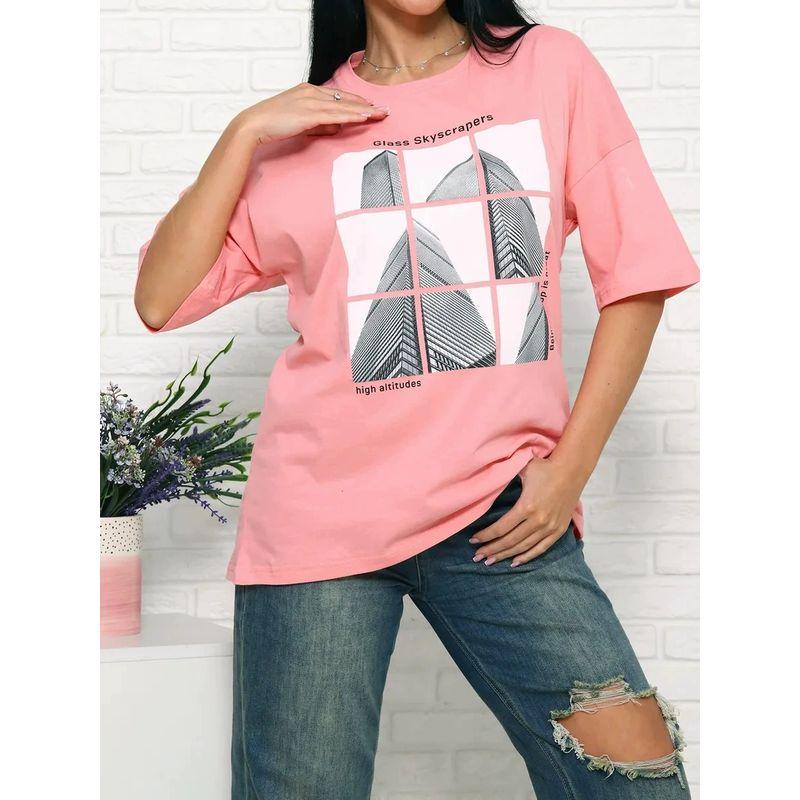 Loose Printed T-shirt Top Fashion Wind New Arrival Loose Casual Print Letters Cotton T-shirt Top