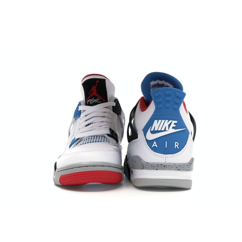 Мужские кроссовки Air Jordan 4 Retro SE What The 4 белые милитари-синие огненно-красные CI1184-146