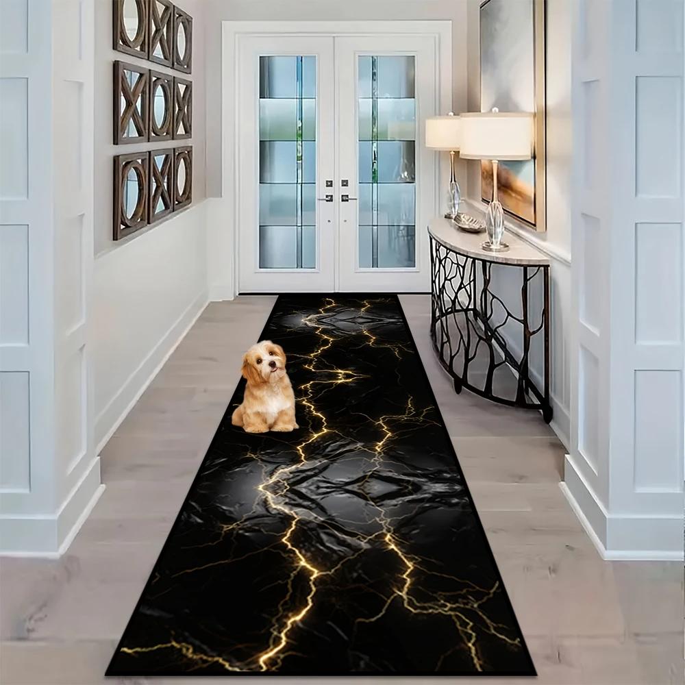 Противоскользящий кухонный коврик с водопоглощающими вставками для ног - Машинная стирка, Легко чистить, Быстро сохнет, Домашний декор