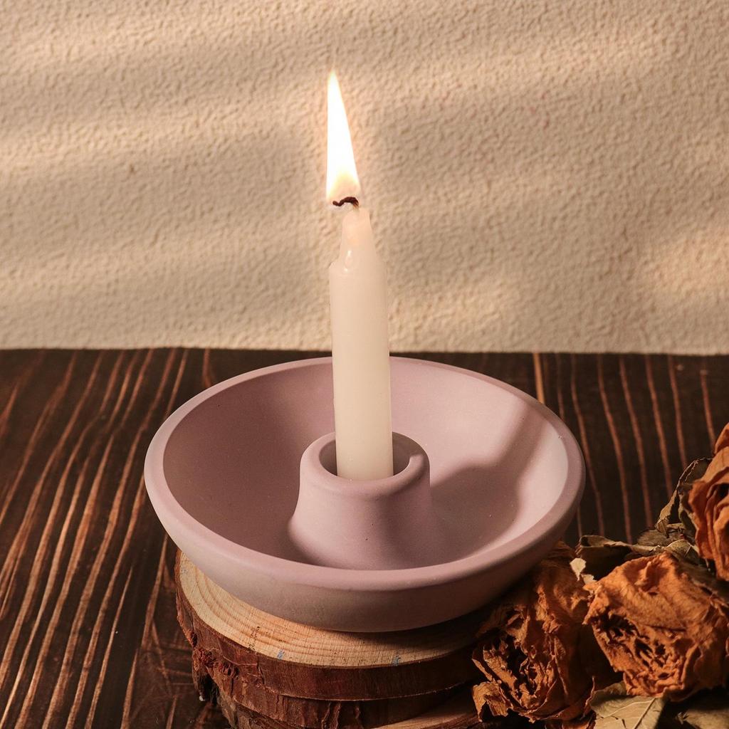 Круглая основа для свечи, силиконовая форма, форма для подсвечника из бетона своими руками, форма для подсвечника из гипсового цемента, силиконовая форма для смолы