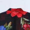 Kaslead New Arrival Women's Fashion Style Stylish Simple and Versatile Chiffon Florals Print Shirt