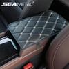PU Leather Car Armrest Mat Box Cover Auto Arm Rest Covers Storage Cars Storage Carpet Protector Pad Car-styling Auto