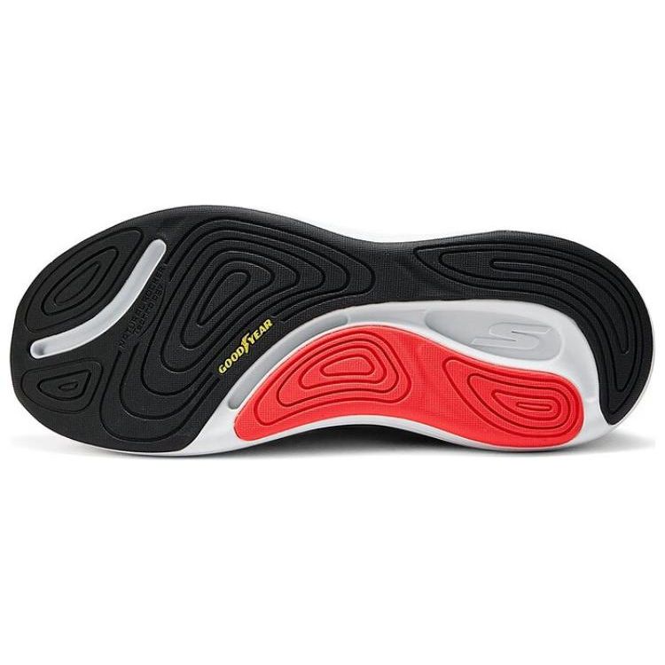 Skechers Ткань Удобные Повседневные Амортизирующие Прочные Низкие Повседневные Кроссовки Мужские Серый Черный 220930-GYNV