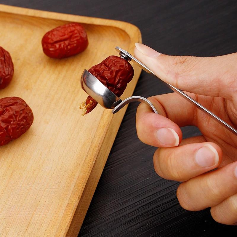 Инструмент для удаления косточек из вишневых фруктов, простой инструмент для удаления косточек из оливок, многофункциональный инструмент для удаления косточек из красных фиников, приспособление для извлечения косточек из вишни
