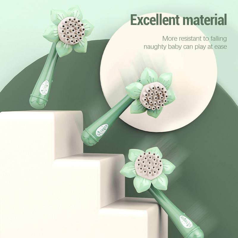 23 Hole Bubble Machine Sunflower Bubble Gun Stick Electric Bubble Blower Outdoor Fun Toys Bubble Machine Toy for Children