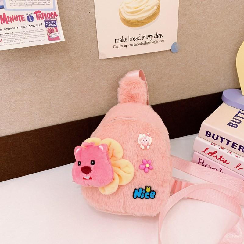 Girls Fashionable Plush Teddy Bear Backpack Lightweight And Breathable For Kids