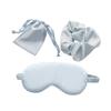 Imitated Silk Eye Cover Set Memory Foam Eye Masque 3-Piece Cloth Bag Hair Rings Storage Bag Comfortable Hypoallergenic Sleeping Shield Eye Care Tools