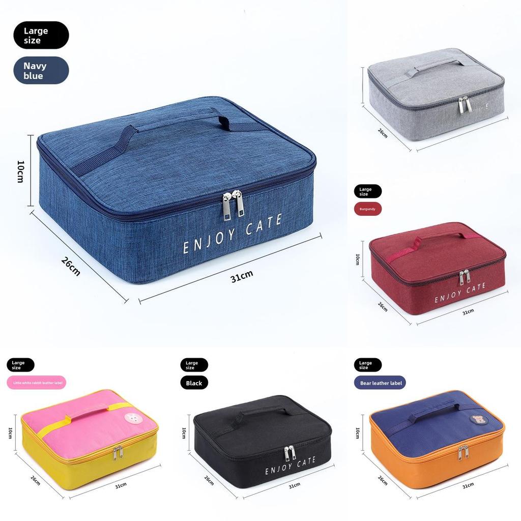 Insulated Lunch Box Carrier With Durable Oxford Cloth For Work And Daily Meals