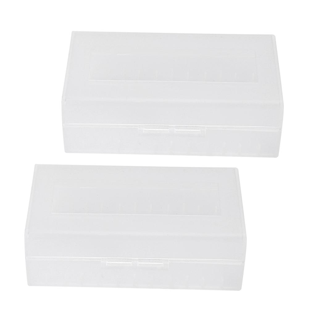 2PCS 2*2070021700 Battery Box Container NonWaterproof Battery Storage Box