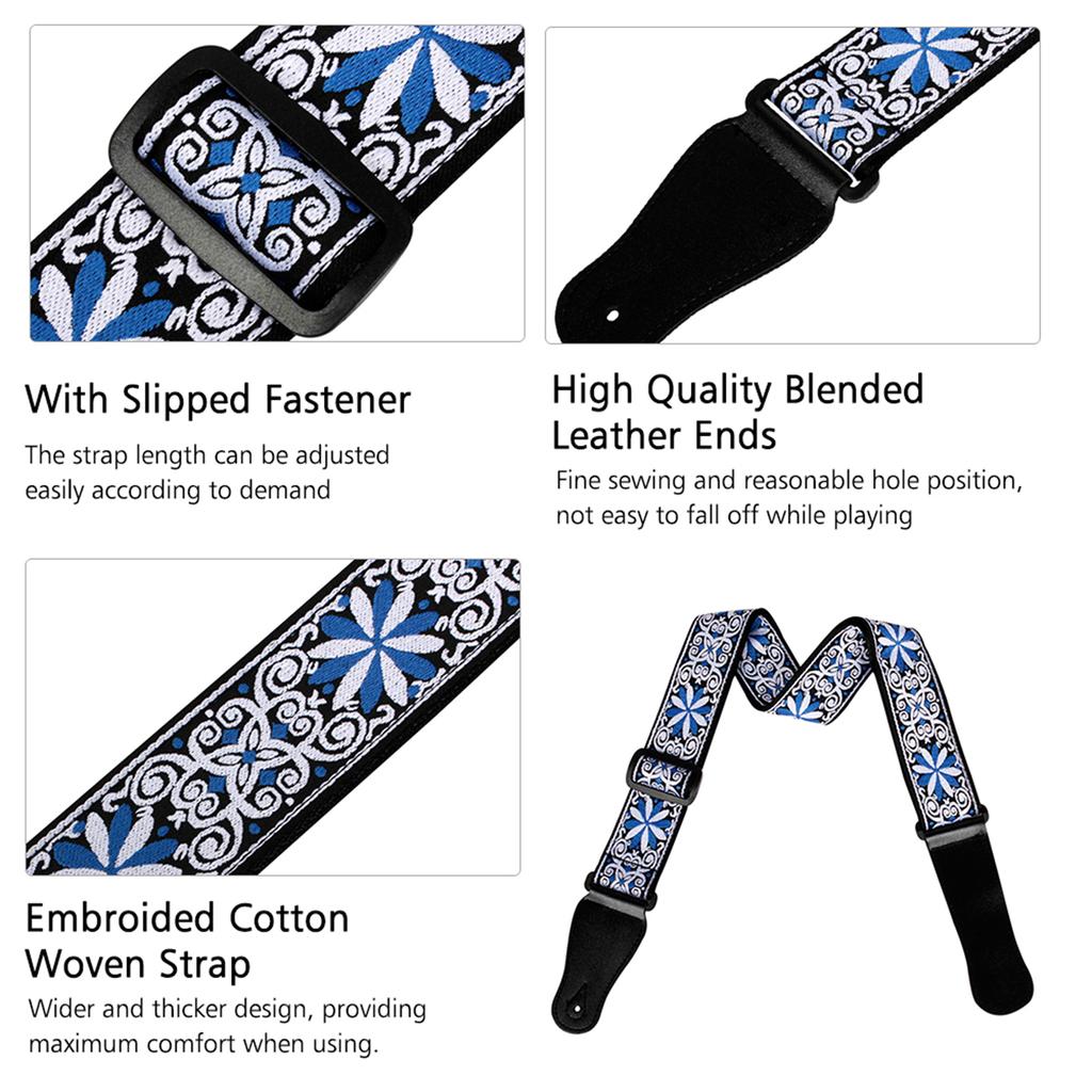 IRIN GS 02 Регулируемые вышитые гитарные ремни для акустических электрогитар бас-гитар Аксессуары Желтый