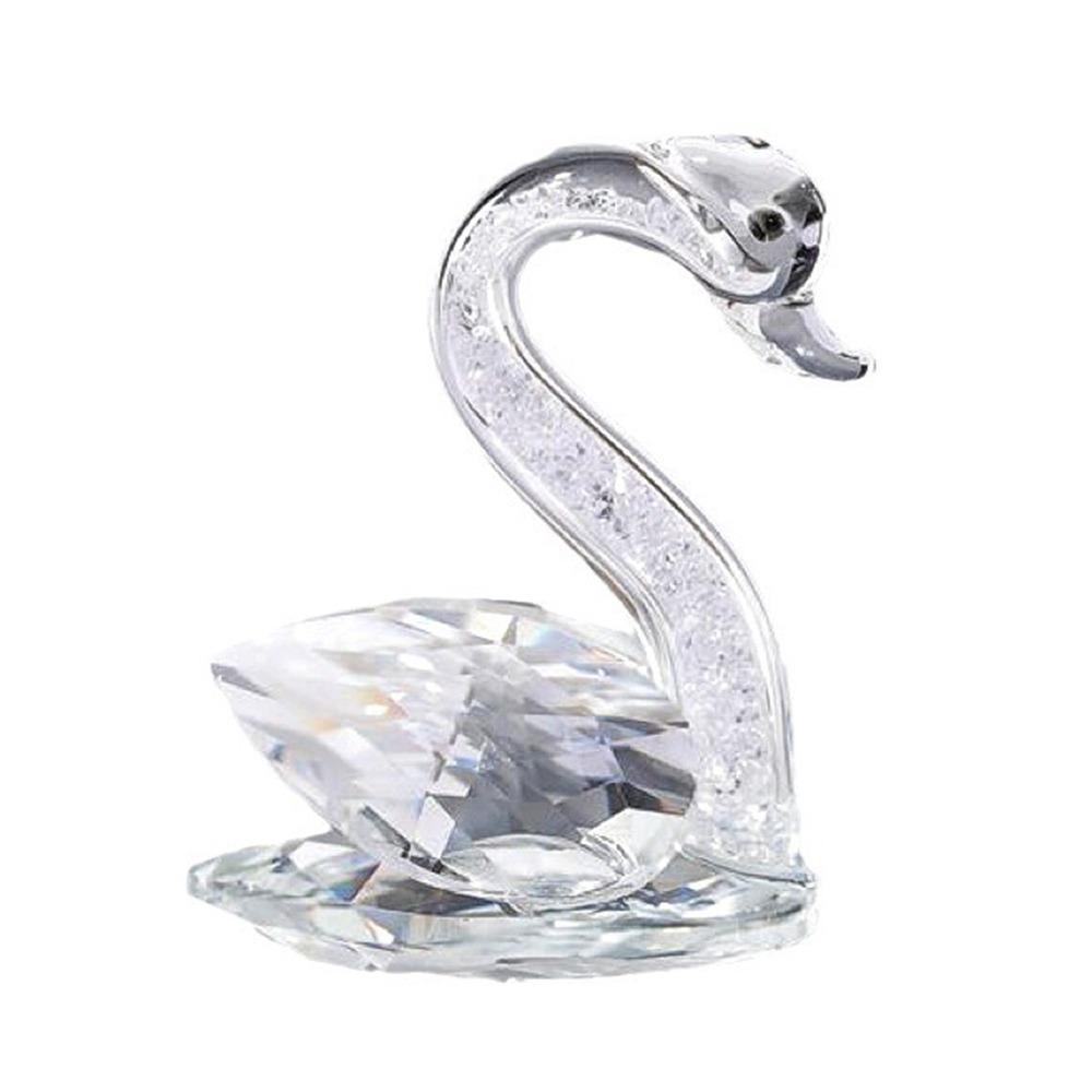 Творческие лебеди, поделки, украшение для рабочего стола, стеклянные фигурки лебедей, гостиная
