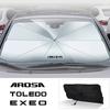 kncr9 Car Windshield Sunshade Umbrella Car Front Shading For SEAT Ibiza Leon Arona Ateca Altea Arosa Exeo Tarraco Car Accessories