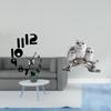 Креативные 3D настенные часы и скульптура совы, декоративное искусство для дома, офиса, комнаты, кабинета