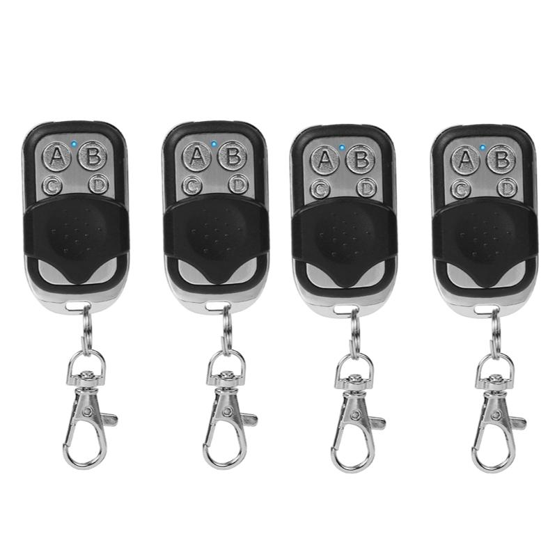 Умный клонирующий пульт дистанционного управления 433 МГц с обучением, 4-кнопочный беспроводной радиочастотный передатчик, копирование кода, удаленный дубликатор, брелок для гаражных ворот, электрический механизм открывания дверей