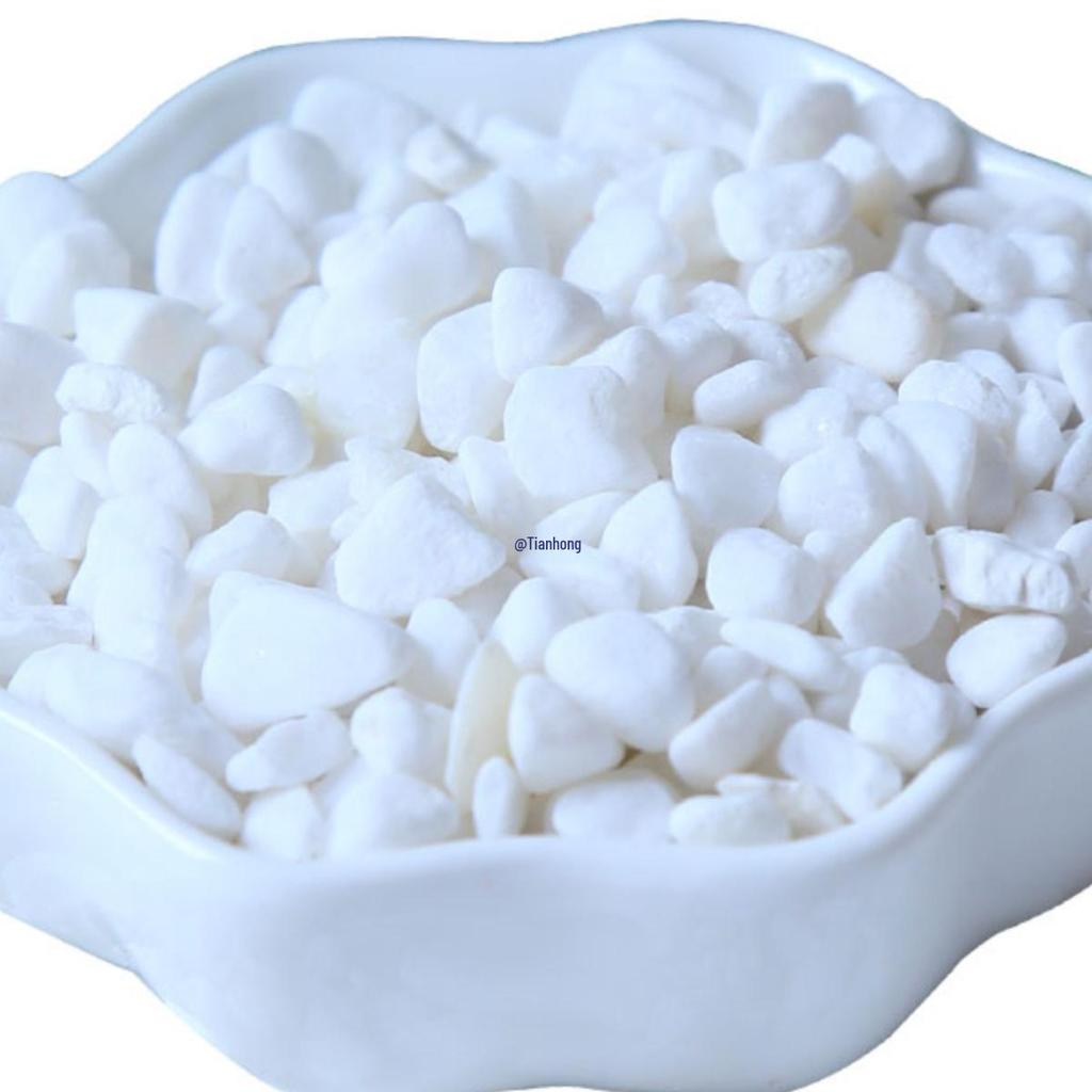 White Pebble Stones for Garden, Courtyard, or Balcony Landscaping