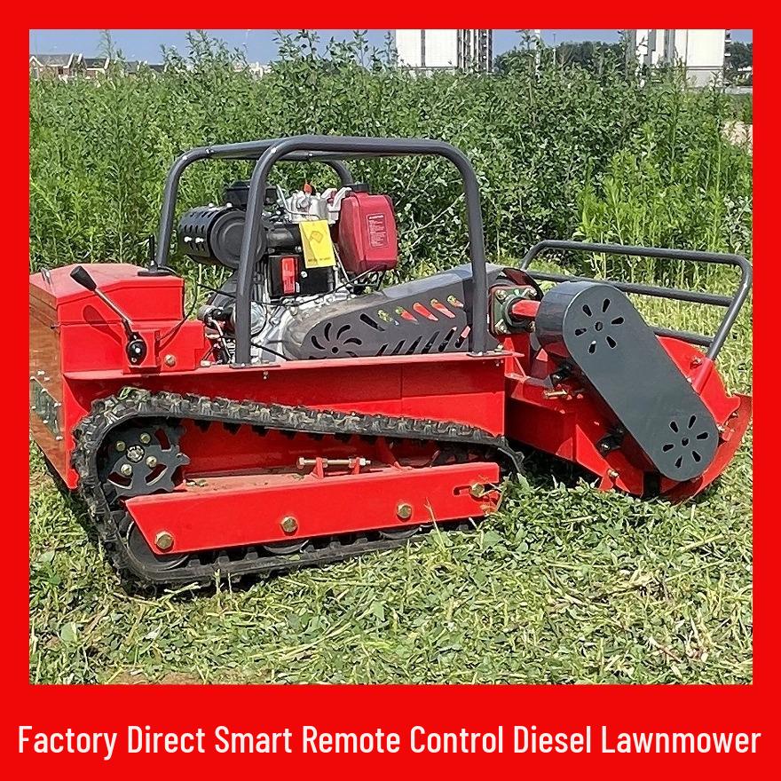 Multi-Functional Remote-Control Lawn Mower: Swing Blade Orchard & Roadside Grass Cutter Mulcher