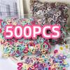 100/300/500 Pcs Girls Colorful Elastic Hair Bands Ponytail Hold Hair Tie Rubber Bands Scrunchie Hair Accessories Bands for Girls