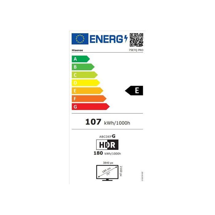 TV LED Hisense QLED 75E7Q Pro 189 cm 2025
