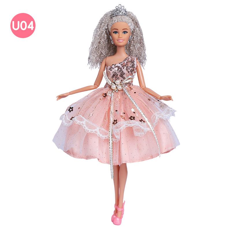 Кукла Барби 30 см с грязными косичками, европейская и американская личность, многосуставной подвижный целый комплект упакованной кукольной кружевной одежды