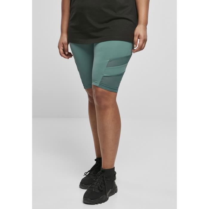 Short de cyclisme athlétique pour femme - Urban Classics - Tech Mesh - Taille haute - Vert