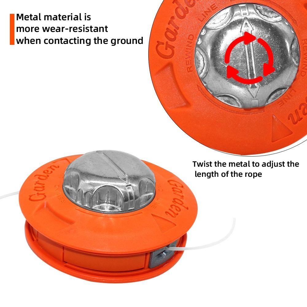 Time-saving Lawn Mower Head Aluminum Universal Weeding Head Weeding Tool Wire Cutting Weeding