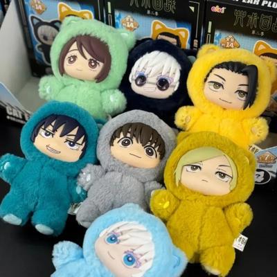 @@~В наличии Оригинальный Eaki Jujutsu Kaisen Сезон 2 Парк Кошек Вечеринка Годжо Сатору Слепой Бокс Плюшевая Сумка на Запястье Подвеска Модель Коллекция-%
