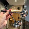 Stainless Steel Spoon Big Head Spoon Thickened Large Capacity  Pot Soup Spoon Drinking Porridge Spoon Kitchen Tools