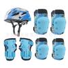 Kids Skateboarding Roller Skating Safety Gear Set With Helmet Knee Elbow Wrist Guards Boys Girls