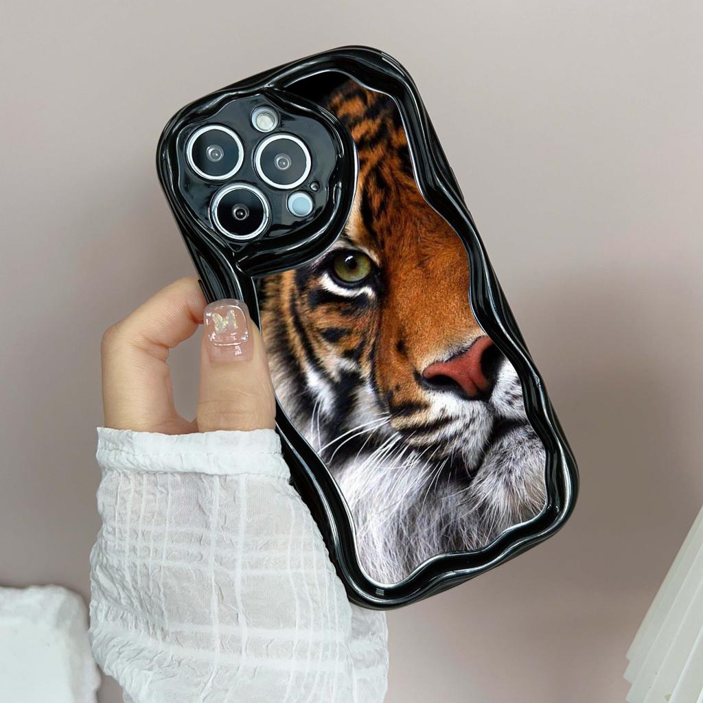 Ae99 Tigers Lion Love Design Art защитные чехлы для телефонов Apple iPhone 16 15 14 13 Pro Max 11 12 mini XR 7 8 6s Plus XS Max SE Wave TPU задняя крышка