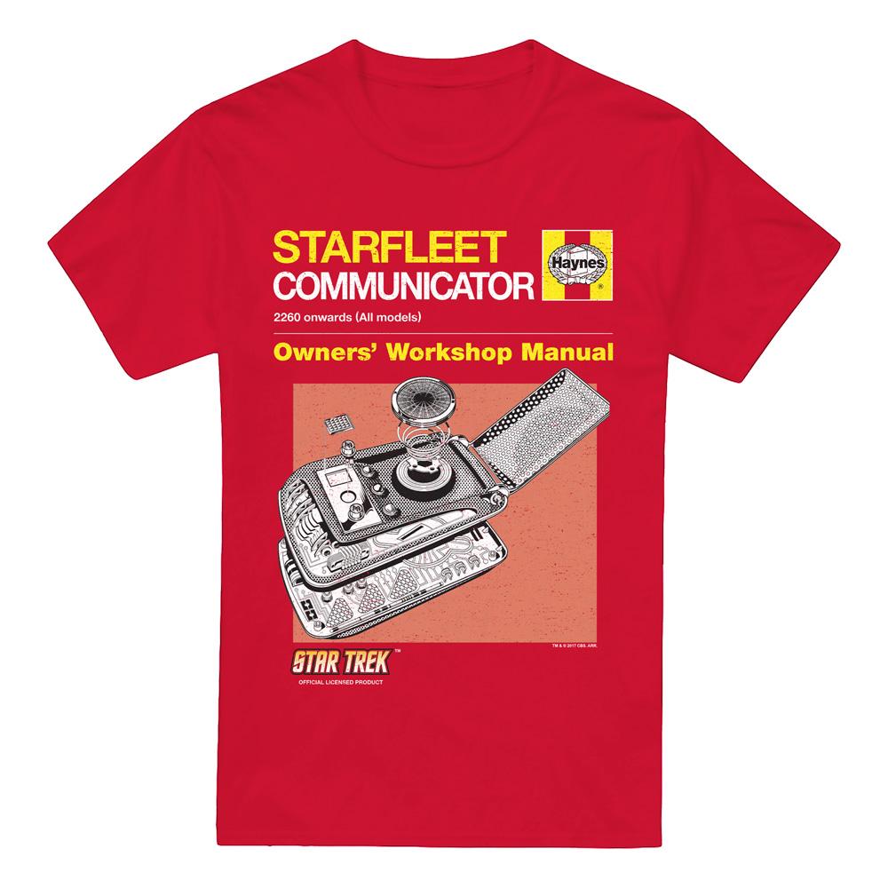 Star Trek Mens Comm Manual T-Shirt