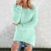 Womens Cute Sweaters Casual Crewneck Fleece Pullover Long Sleeve Thermal Soft Fuzzy Sweater Winter Clothes