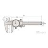 Mitutoyo Dial Caliper D20TX 505-731