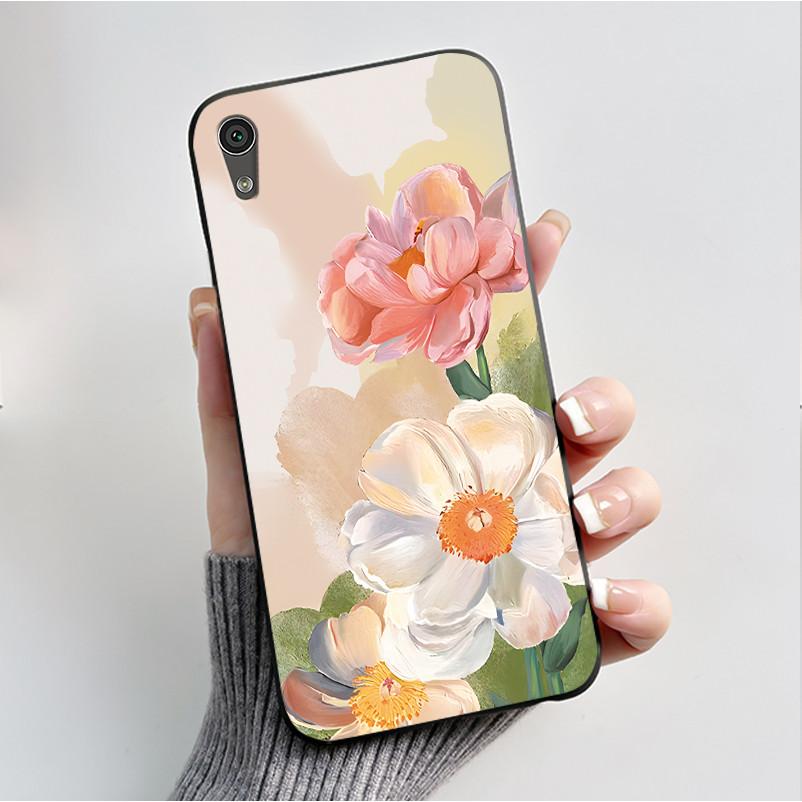 Case For Sony Xperia XA1 Back Cover G3121 G3112 G3125 G3116 G3123 Luxury Fashion Butterfly Flower Black Silicone Soft Phone Case