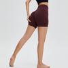 Seamless Three-point Fitness Shorts Women's High-waisted Hip Lift Sports Shorts Tight Quick-dry Yoga Shorts