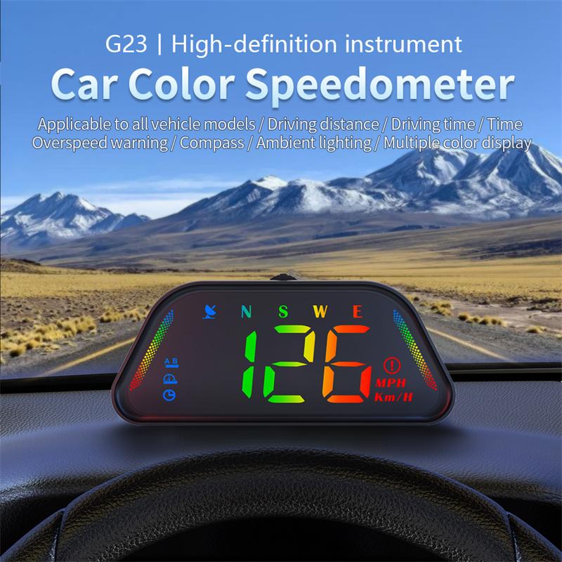 G23 Универсальный Цифровой GPS Спидометр Цветной Шрифт HD ЖК-экран Проекция Автомобильный HUD Многофункциональный Тестер Head Up Display