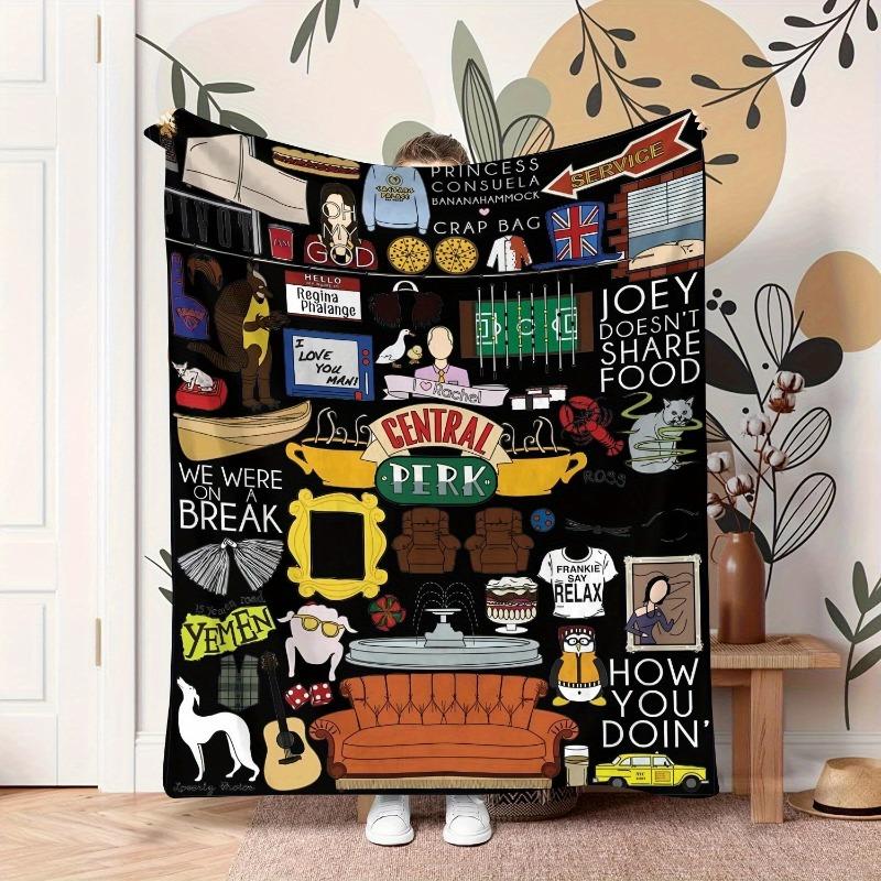 Подарок другу Одеяло Телешоу-Санта-Клаус пришел в большой дом Диван Спальня Фильмы Игры и путешествия Рождественские украшения