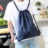 Waterproof Fitness Drawstring Bag Solid Color Drawstring Pocket Casual Drawstring Backpack  Gym