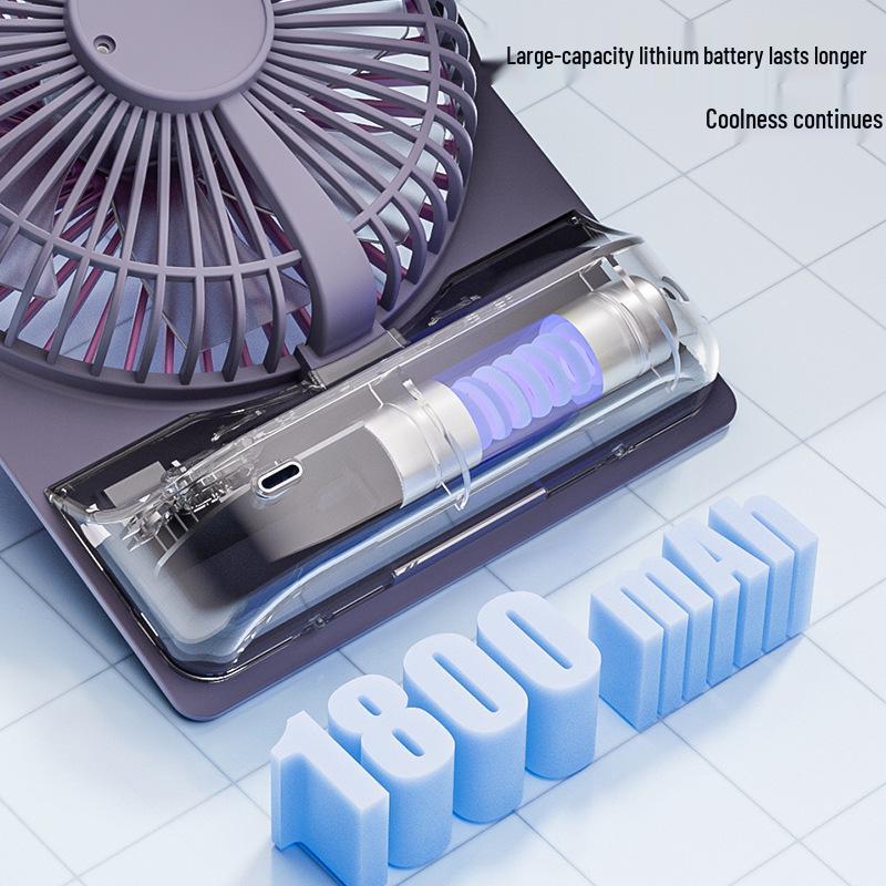 Компактный тихий USB настольный вентилятор с бесщеточным двигателем