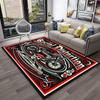 3D Ретро Мотоцикл Винтажный Ковер Коврик для Дома Гостиная Спальня Игровая Комната Диван Придверный Коврик Декор, Детский Ковер Нескользящий Напольный Коврик