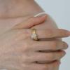 eveningbell [silver925] Waterdrop ring (gold)