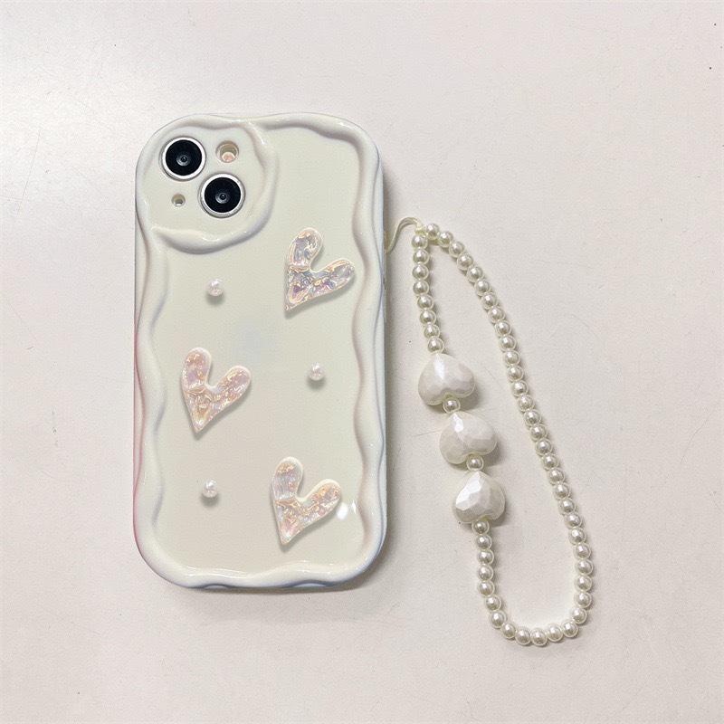 Применимый iPhone17Promax Браслет Apple 15 Любовь Все включено Защита от падения Чехол для мобильного телефона 14 Кремовый Ветер 13