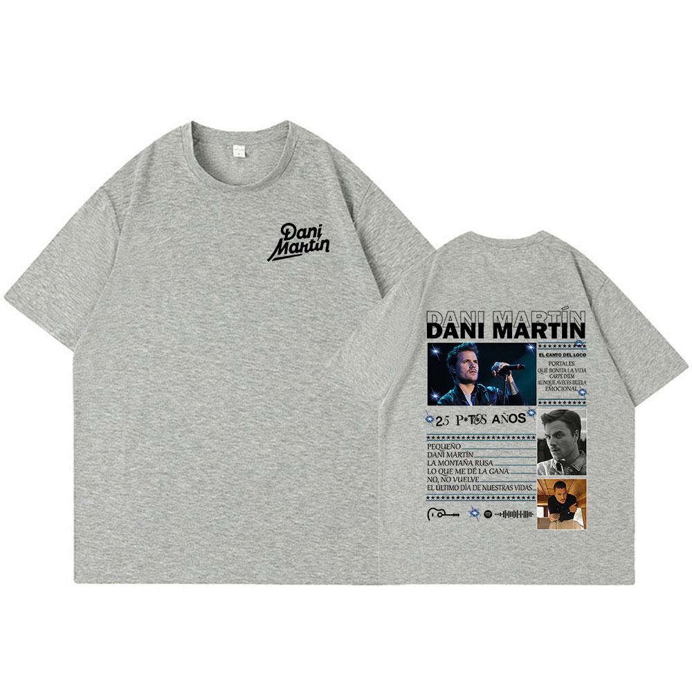 Dani Martin Album Tour Merch T Shirts Men Women Clothing Fashion Vintage Short Sleeve Tshirts Cotton Casual Loose Tshirt Tops