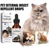 Natural Pet Insect Repellent Drops Safe Effective Flea Tick Treatment for Dogs Cats 30ML Bottle