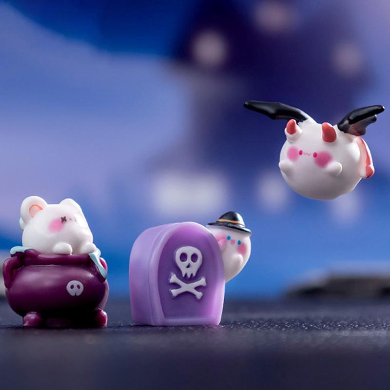 Украшения на Хэллоуин, кавайные настольные украшения, подарок на Хэллоуин для детей, аксессуары для салона автомобиля, принадлежности