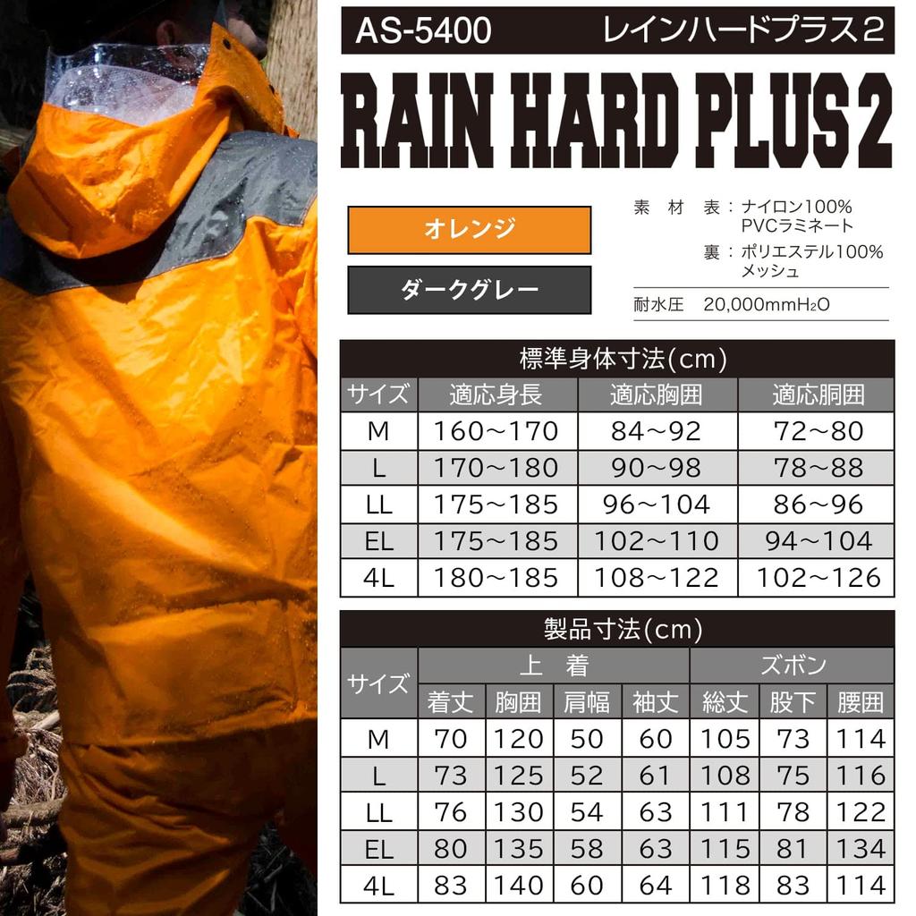 Makku Rain Suit Water Pressure 20000mmH2O Top and Bottom Set Reinforcement Cuff Adjustment PVC Clear Guard Large Gusset Box Shoulder Heavy Duty High