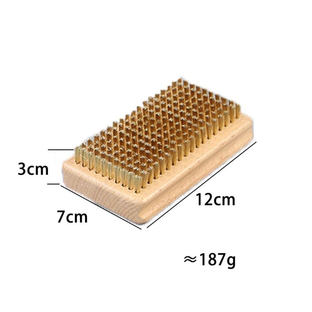 Wooden Handle Ski Waxing Brush Horsehair Brush Snowboard Tool Snowboard Brush Maintenance Tool