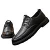 Men'S Casual Dress Leather Shoes Men'S Shoes Simple Men'S Boys Breathable Leather Surface Soft Sole Spring British High-End Wear-Resistant